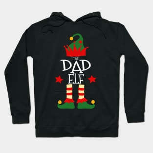 Dad Daddy Papa Fathers Day Elf Matching Family Group Christmas Party Pajamas Hoodie